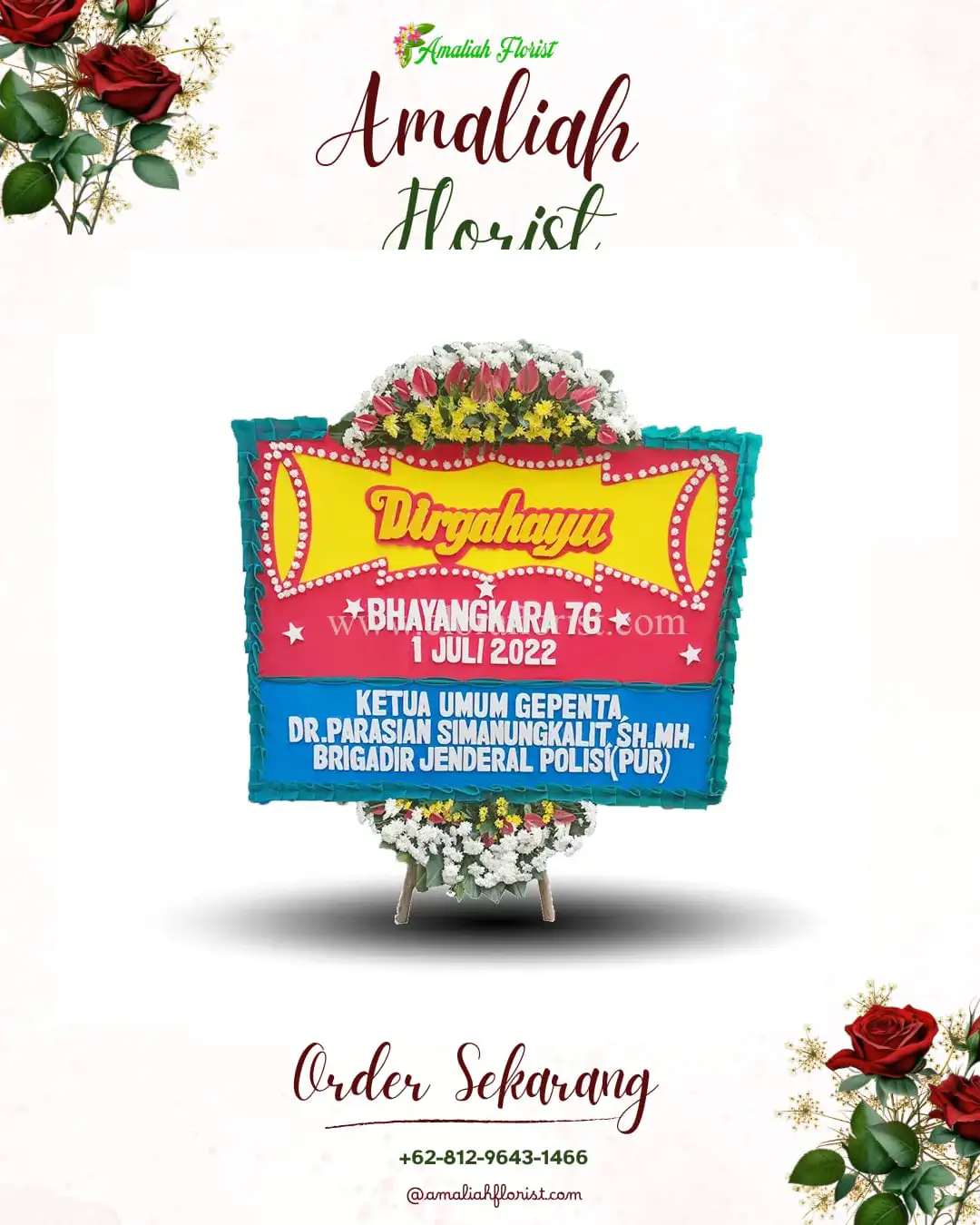 Papan Bunga HUT Ulang Tahun Humbang Hasundutan